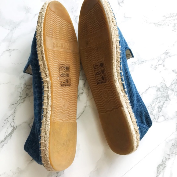 New Soludos denim pineapple slip on - Picture 4 of 4